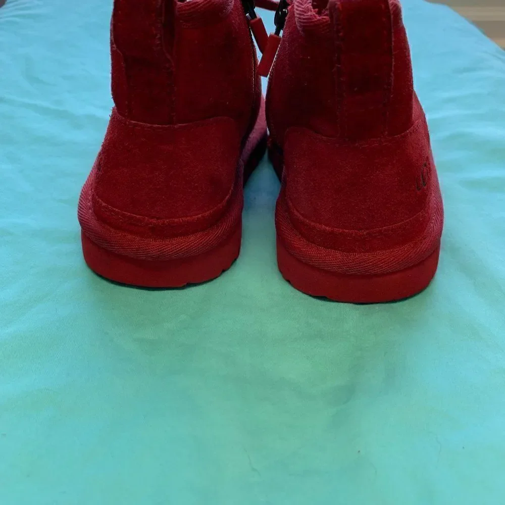 UGG Red Boots Kids Size 11